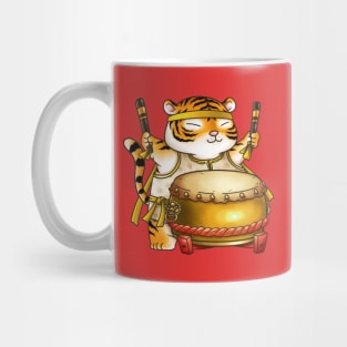 Cute CNY Year of the Tiger Drumer Mug